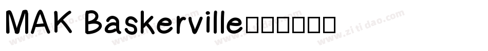 MAK Baskerville字体转换